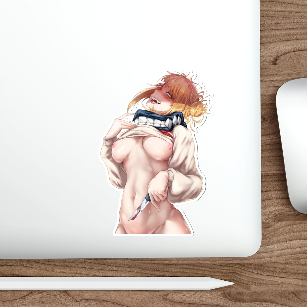 Psycho Himiko Toga Nude Tits Waterproof Sticker - Ecchi Anime My Hero Academia Vinyl Car Decal