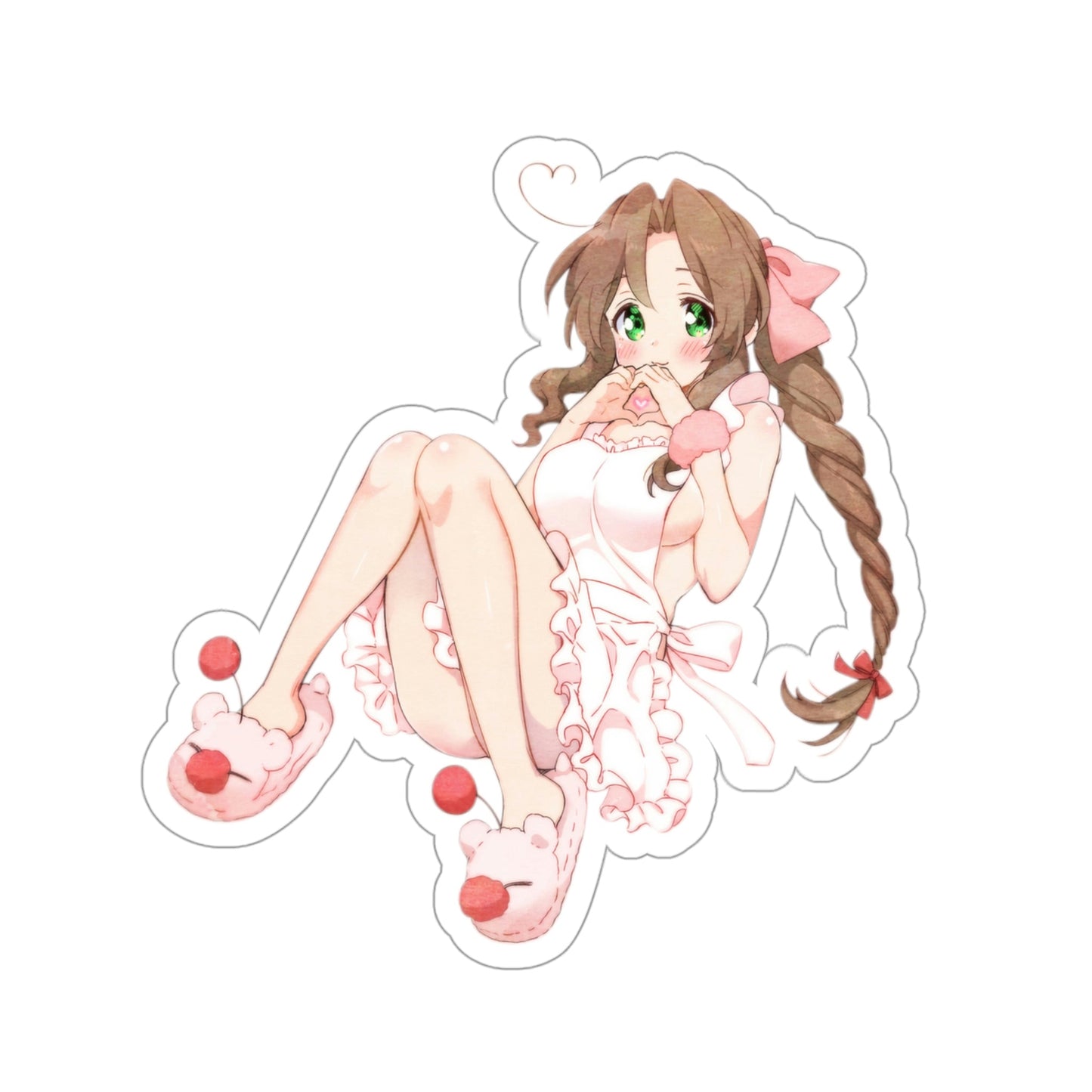 Sexy Aerith Gainsborough FF7 Waterproof Sticker - Weatherproof Vinyl Car Decal