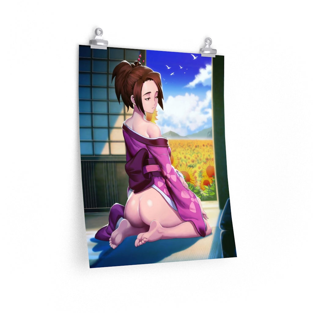 Affiche Ecchi Nude Butt Fuu Samurai Champloo - Affiche verticale mate de qualité supérieure obscène - Art mural pour adultes