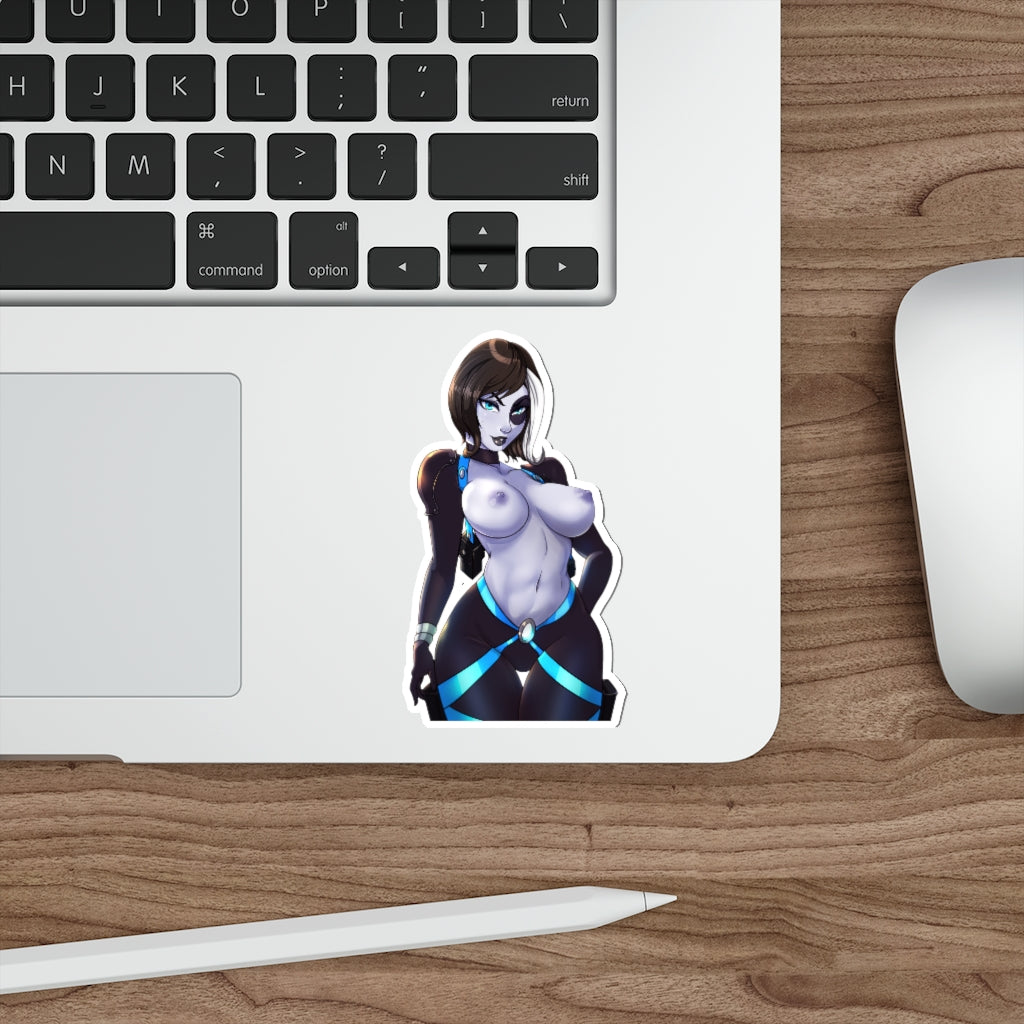 Topless Domino Marvel Waterproof Sticker - Ecchi Vinyl Decal