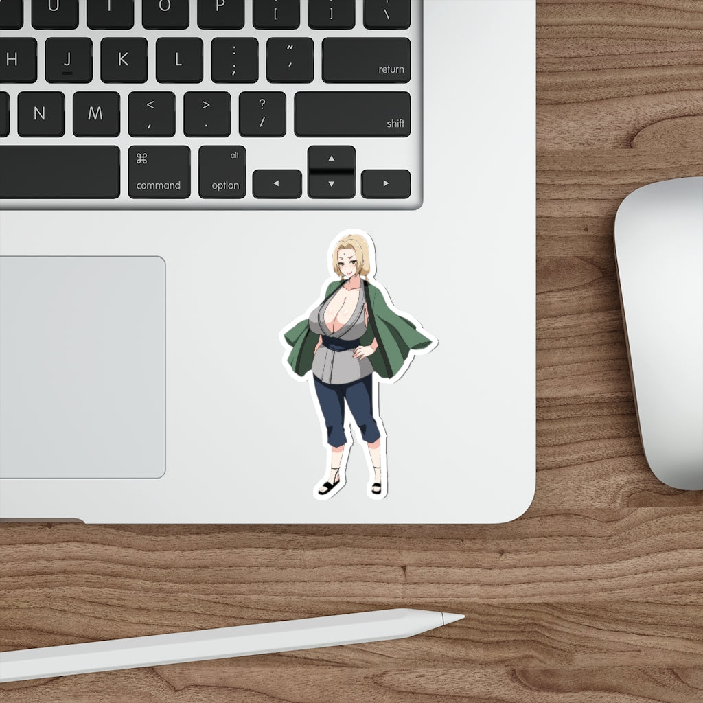 Tsunade Naruto Hokage Waifu Waterproof Sticker - Ecchi Vinyl Decal