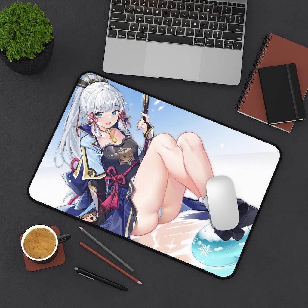 Genshin Impact Mousepad - Ayaka Large Desk Mat - Ecchi Mouse Pad - MTG Playmat