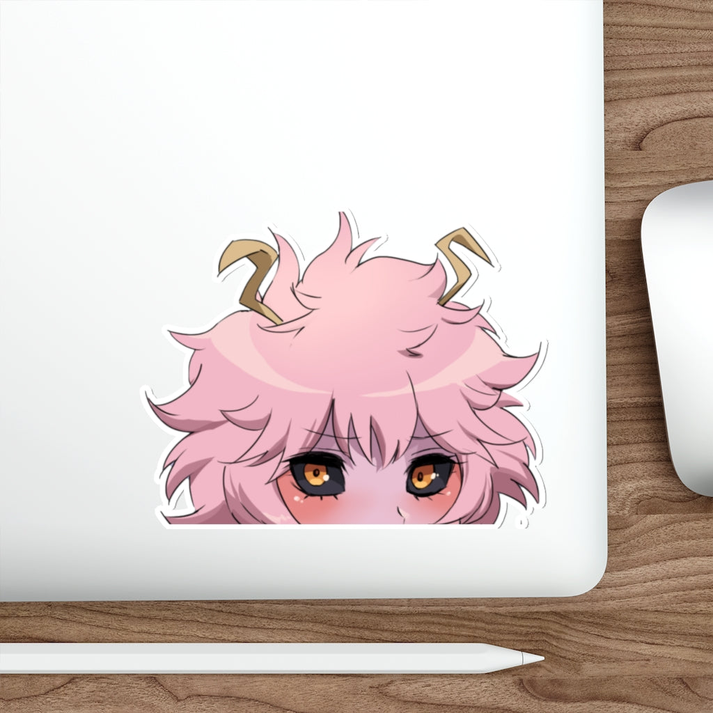 My Hero Academia Ashido Mina Peeker Sticker - Anime Peeker Car Decal