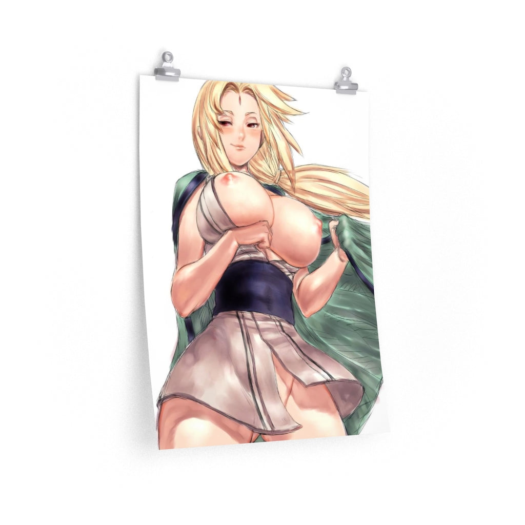 Tsunade Naruto Poster - Lewd Premium Matte Vertical Poster - Adult Wall Art