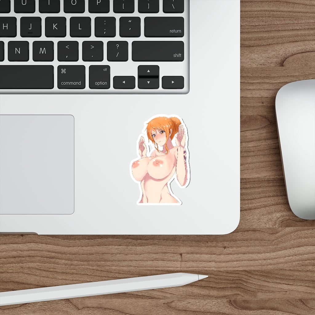 Big Nude Tits Nami One Piece Waterproof Sticker -  Ecchi Vinyl Decal
