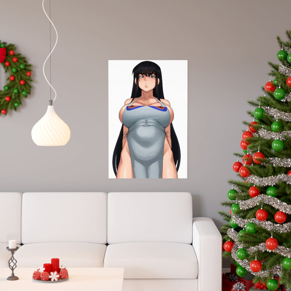 Big Tits Kiryuuin Satsuki Kill Sexy Apron La Kill Ecchi Poster - Lewd Premium Matte Vertical Poster - Adult Wall Art