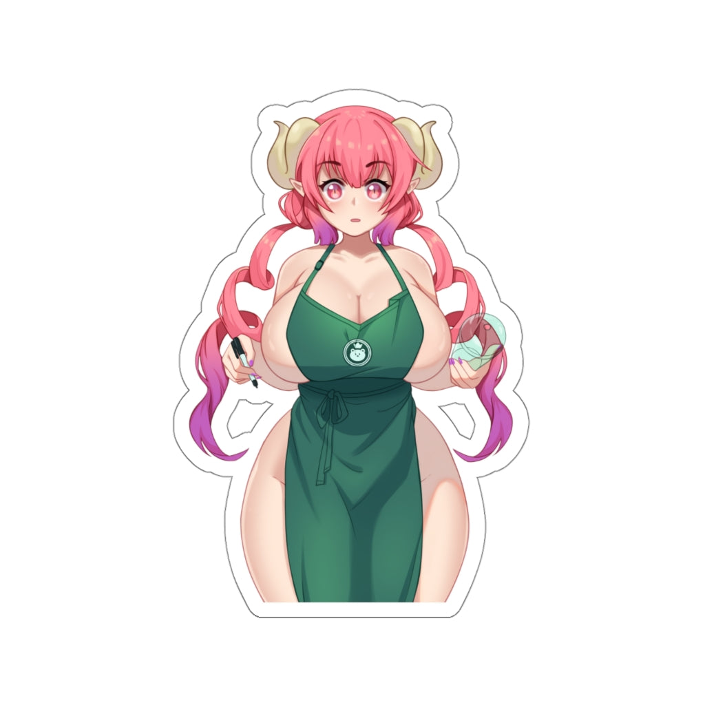 Ilulu Sexy Apron Dragon Maid Waterproof Sticker - Ecchi Vinyl Decal –  K-Minded