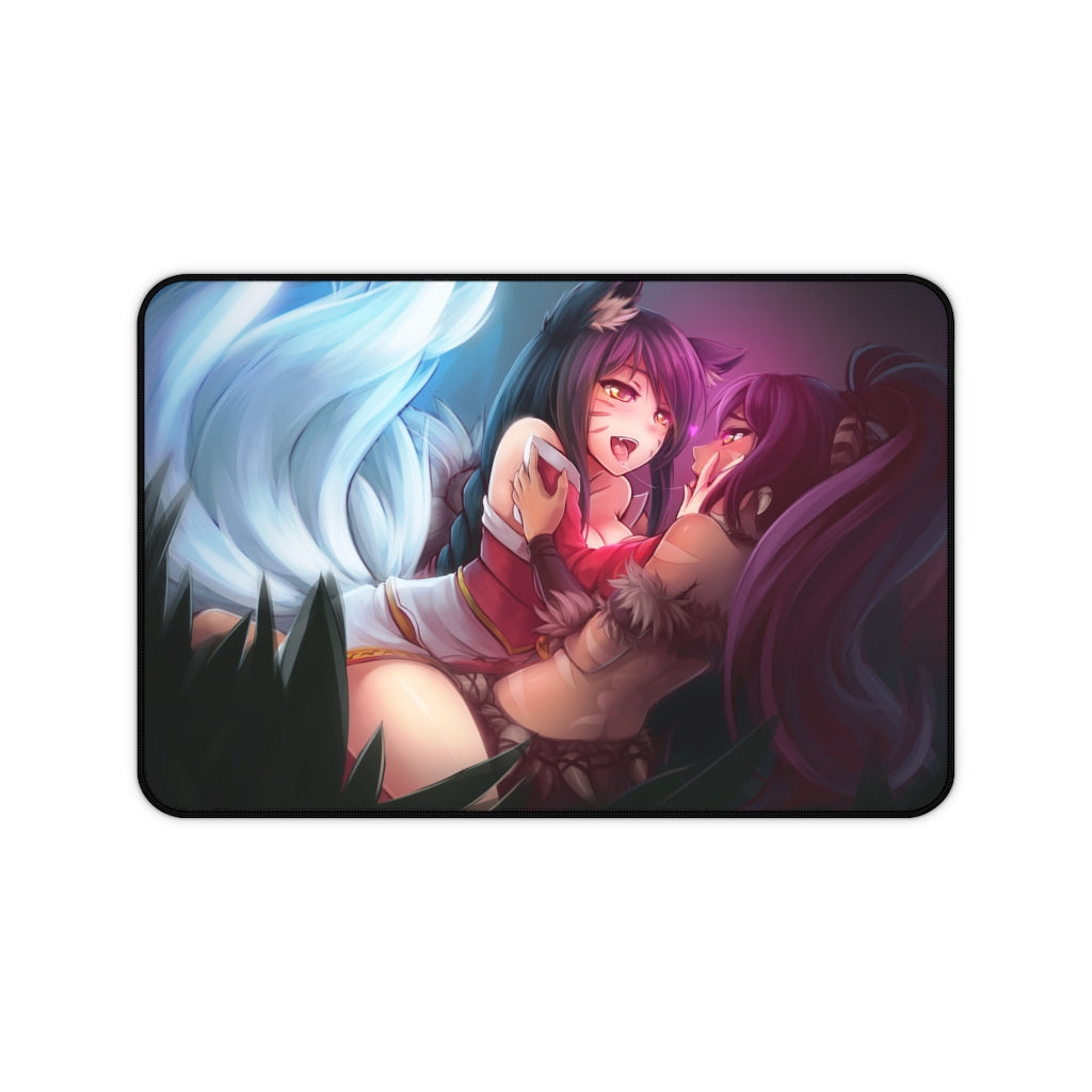 League of Legends Ahri and Nidalee Yuri Desk Mat - Non Slip Mousepad