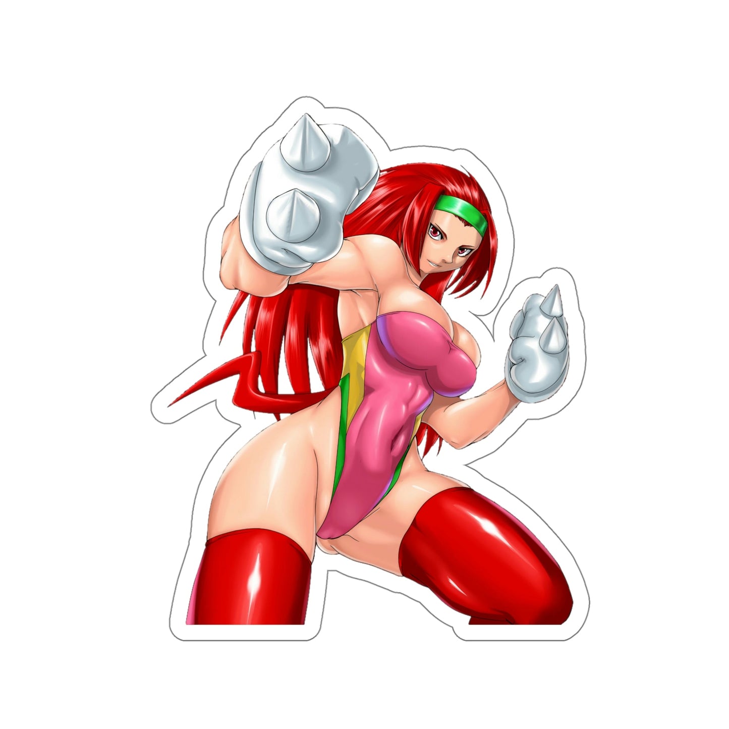 Anthro Sexy Female Knuckles the Echidna Sonic Waterproof Sticker - Weatherproof Vinyl Car Decal