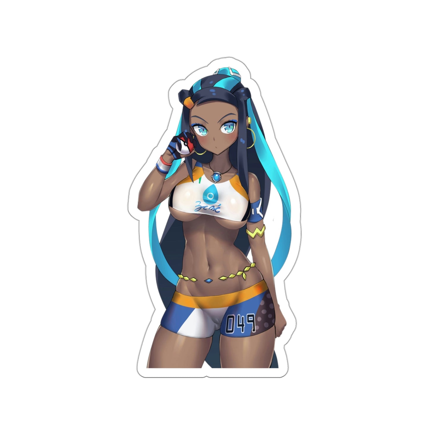 Sexy Nessa Pokemon Waterproof Sticker - Weatherproof Vinyl Car Decal