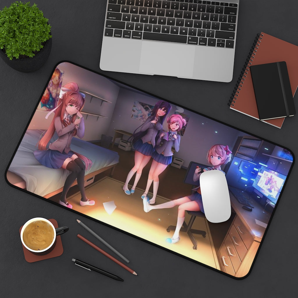 Doki Doki Literature Club Mousepad - Large Gaming Desk Mat - Kawaii Playmat