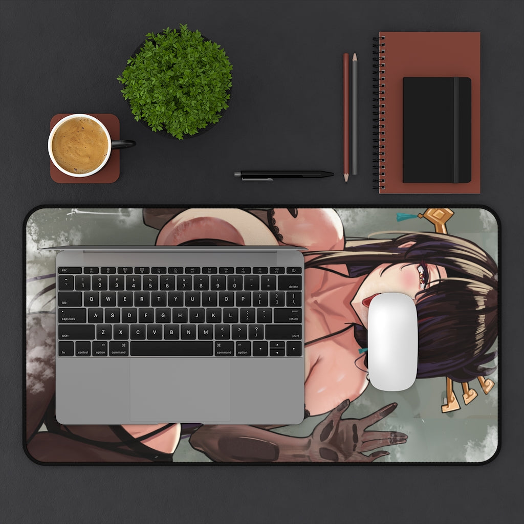 Beidou Genshin Impact Boobs Press Desk Mat - Non Slip Mousepad