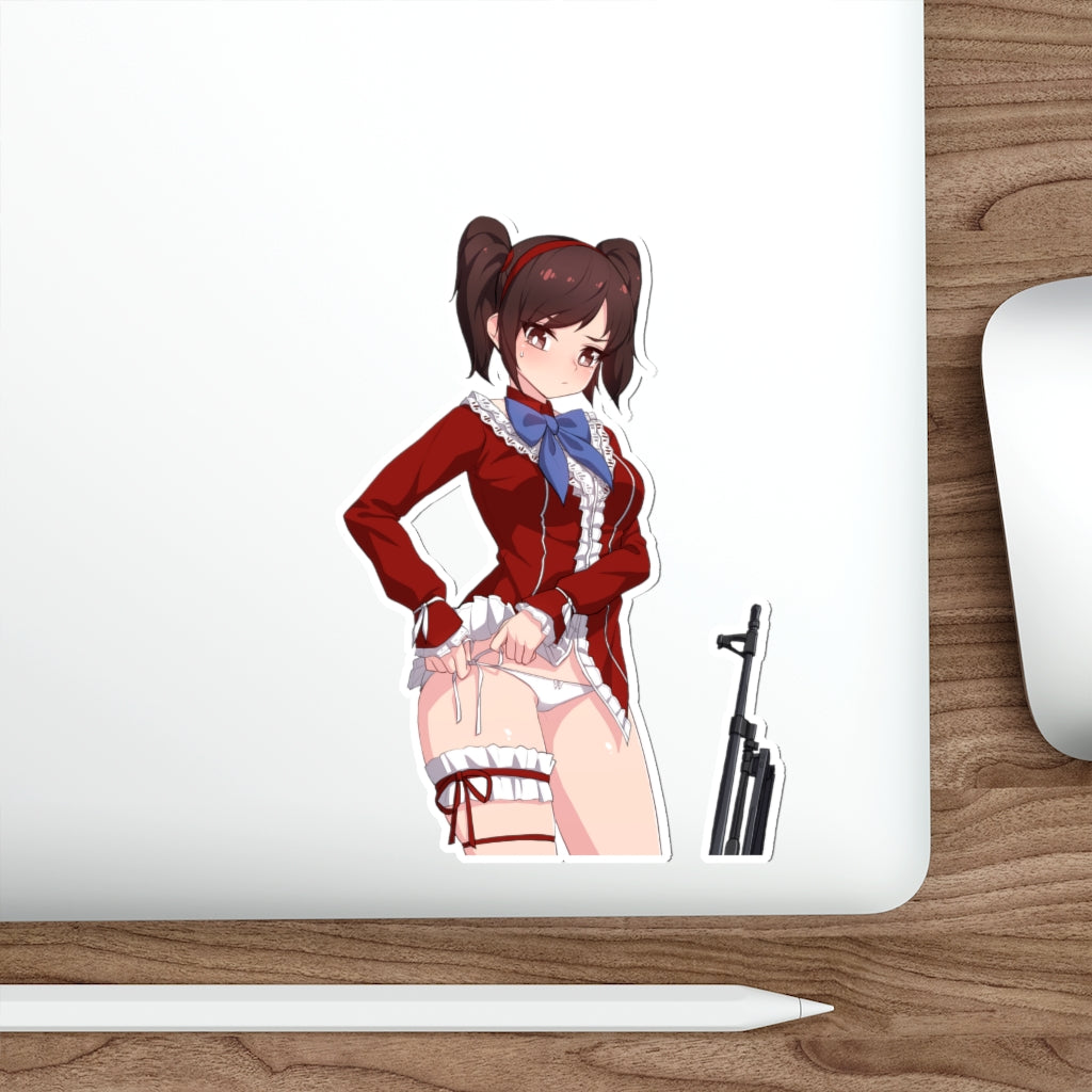 Sexy Yuri Counter Strike Waterproof Sticker - Ecchi Vinyl Decal