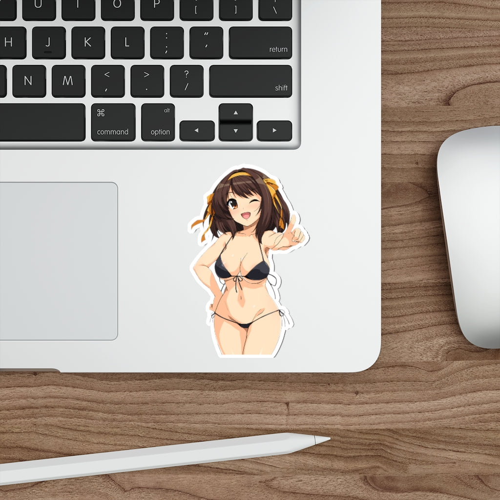 The Melancholy of Haruhi Suzumiya Sexy Bikini Waterproof Sticker - Ecchi Vinyl Decal