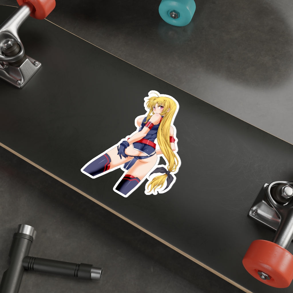 Sexy Fate Testarossa Magical Girl Lyrical Nanoha Waterproof Sticker - Ecchi Vinyl Decal