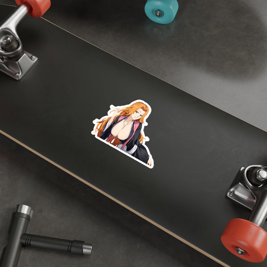 Busty Matsumoto Rangiku Bleach Waterproof Sticker - Ecchi Vinyl Decal