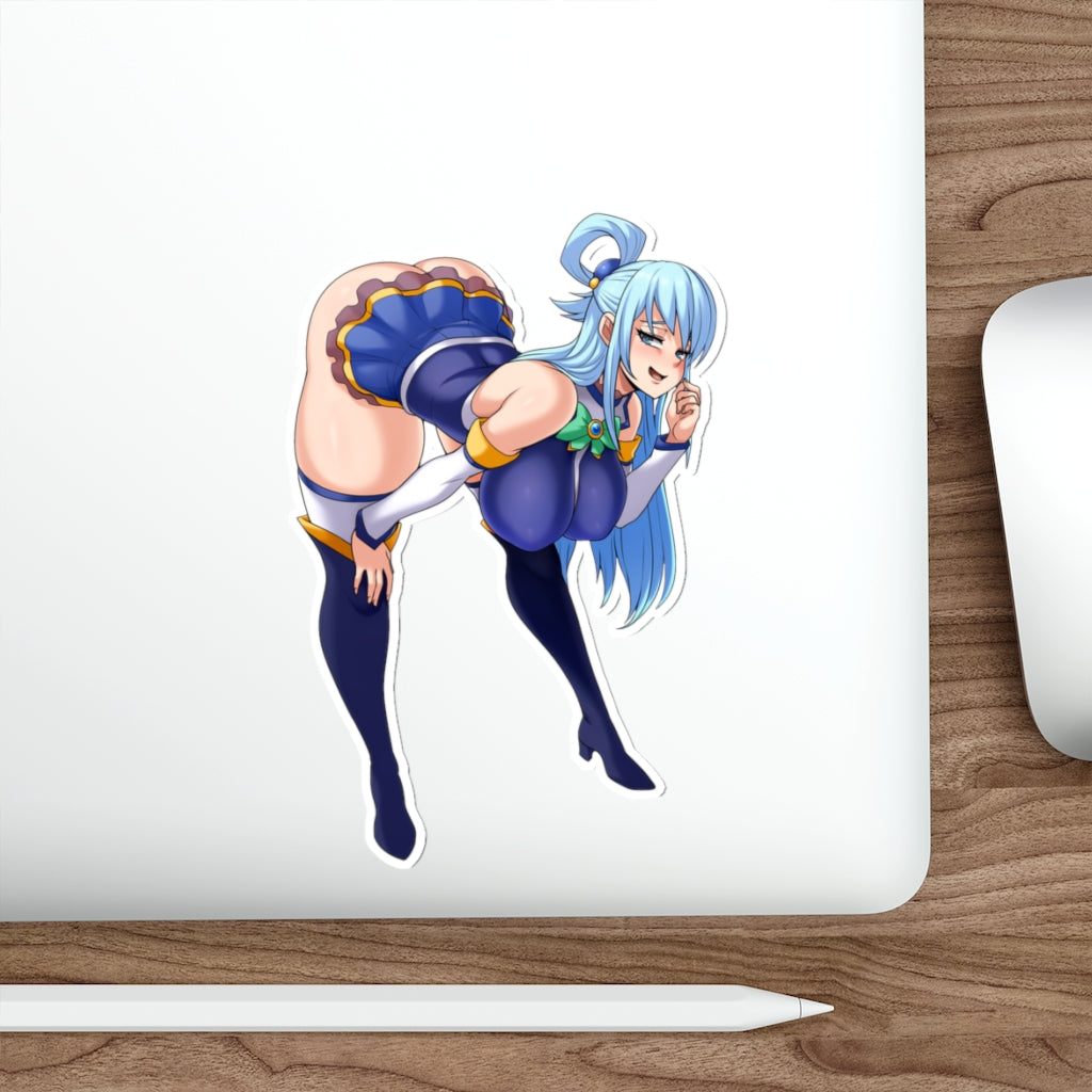 Konosuba Aqua Sexy Waifu Waterproof Sticker - Ecchi Vinyl Decal