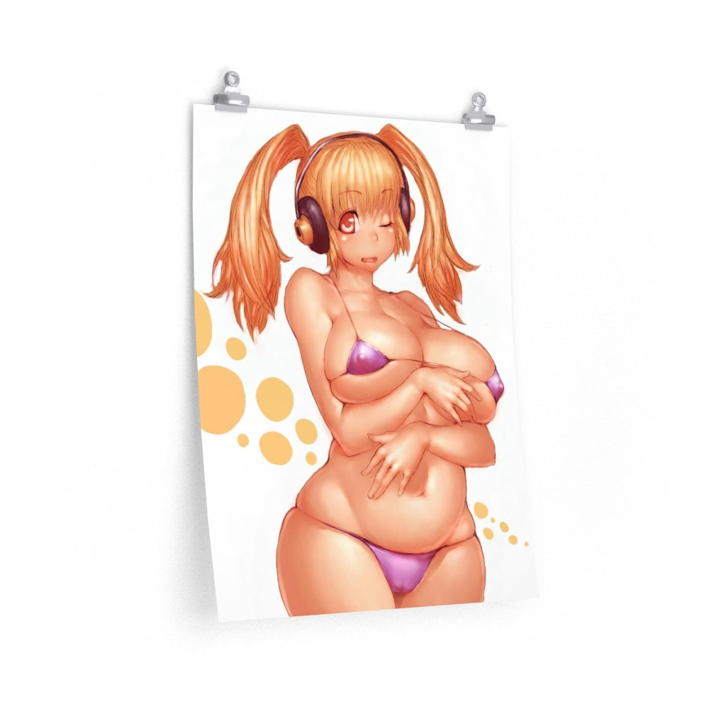 Super Pochaco Nitroplus Poster - Lewd Premium Matte Vertical Poster - Adult Wall Art