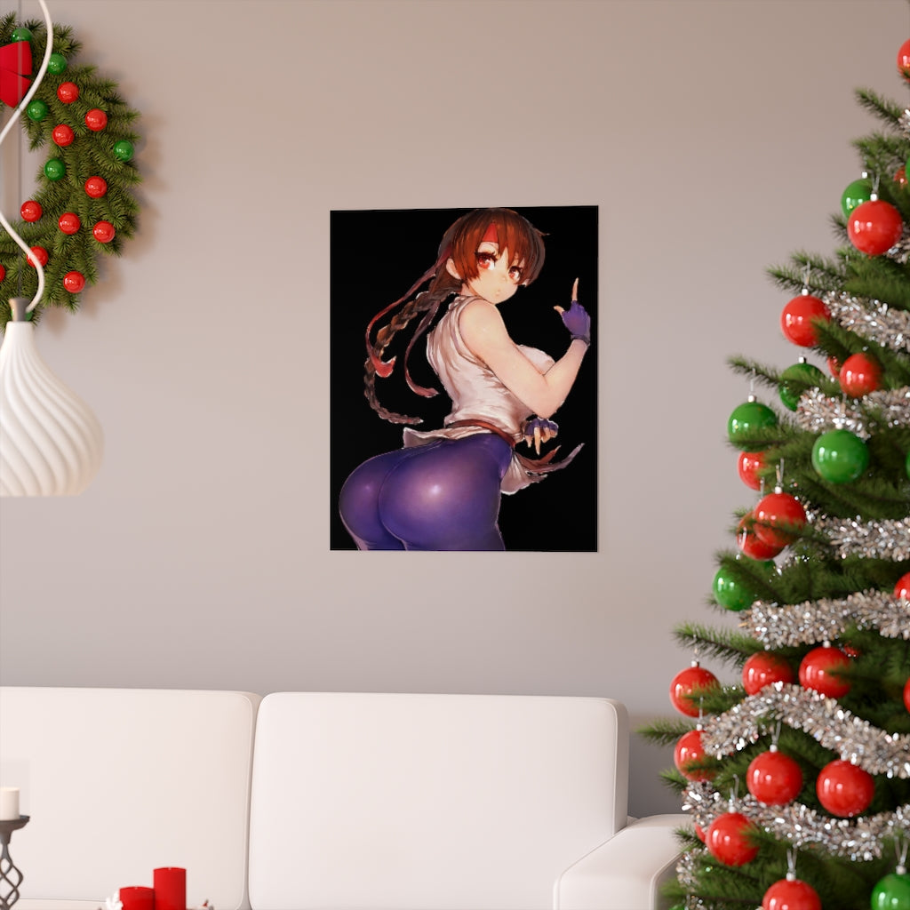 Yuri Sakazaki The King Of Fighters Poster - Lewd Premium Matte Vertical Poster - Adult Wall Art