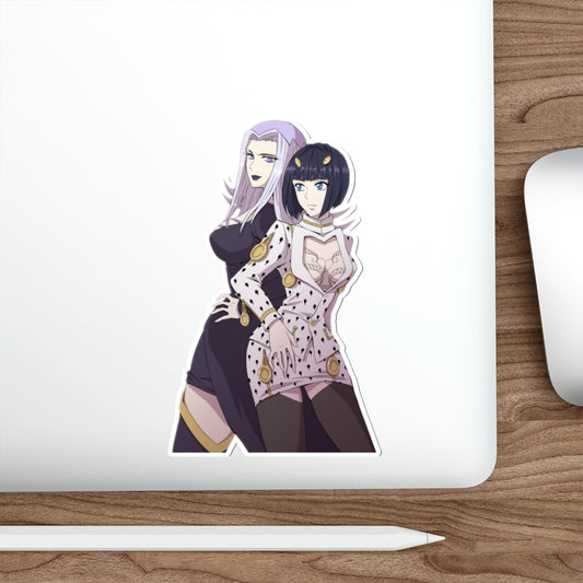 Female Bruno Buccellati and Leone Abbacchio JoJo's Bizarre Adventure Waterproof Sticker - Ecchi Vinyl Decal