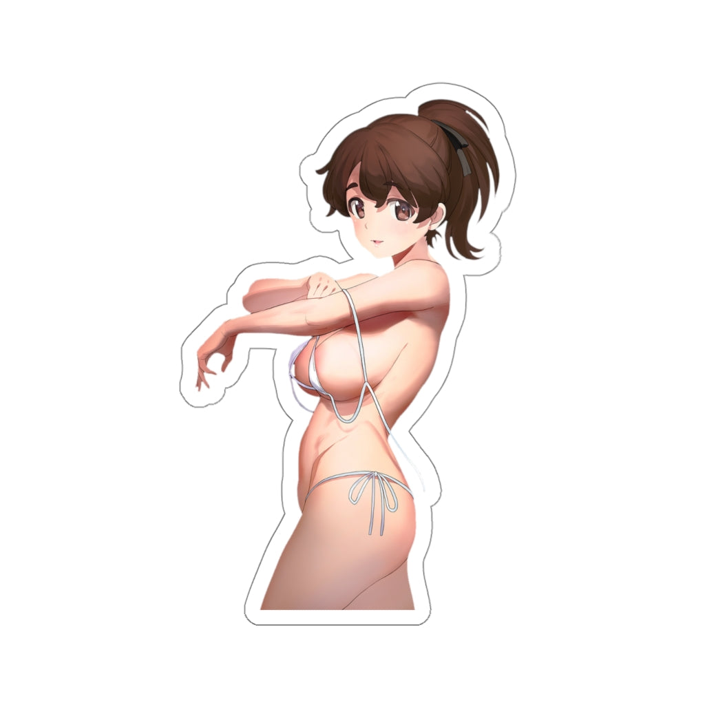 Sexy Bikini Koyama Yuzu Girls Und Panzer Waterproof Sticker - Ecchi Vinyl Decal