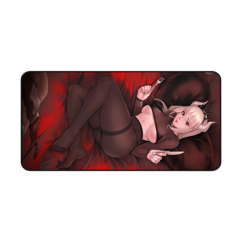 Helltaker Sexy Mousepad - Meal Time Lucifer Gaming Desk Mat - Ecchi Playmat