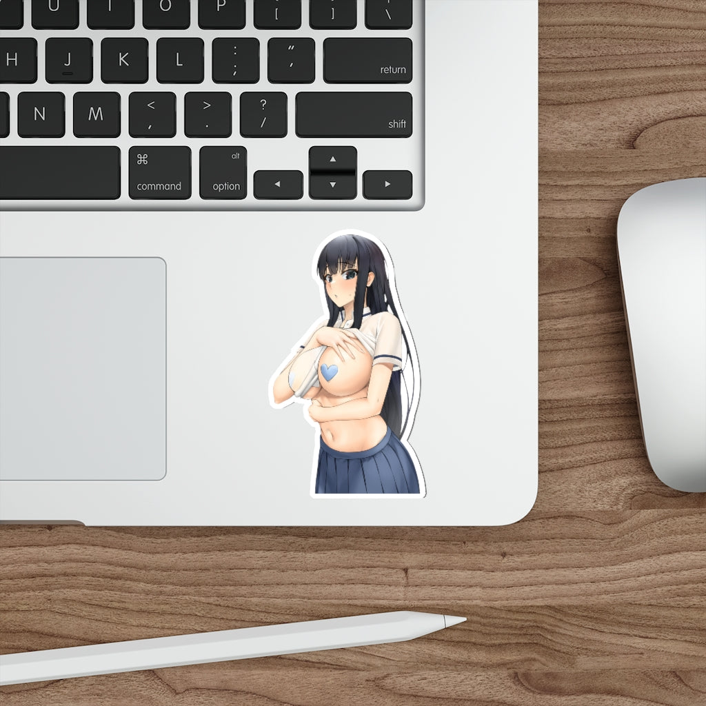 Big Tits Seifuku Ikaruga Senran Kagura Waterproof Sticker - Ecchi Vinyl Decal