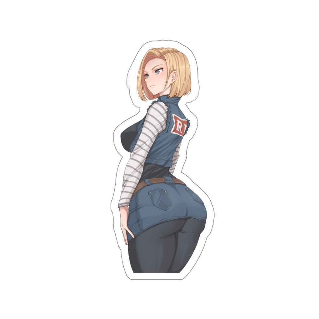 Dragon Ball Android 18 Big Butt Waterproof Sticker Decal