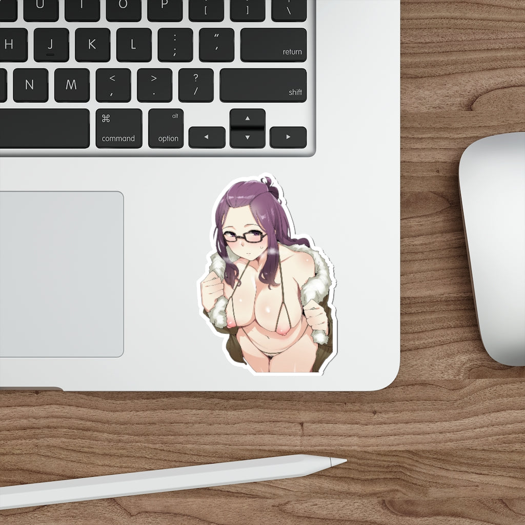 Hentai Bikini Kagamihara Sakura Yurucamp Waterproof Sticker - Ecchi Vinyl Decal