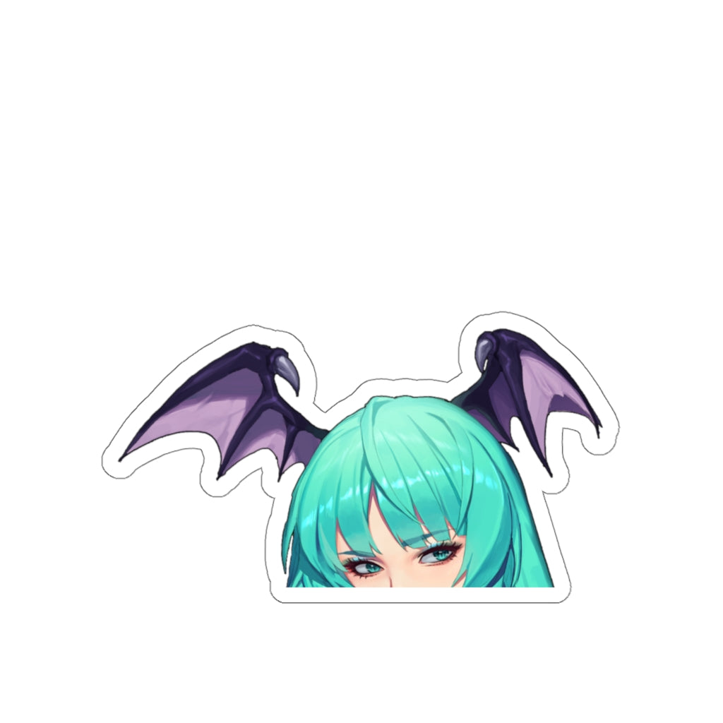 Morrigan Peeker - Anime Peeker Waterproof Sticker - Ecchi Vinyl Decal