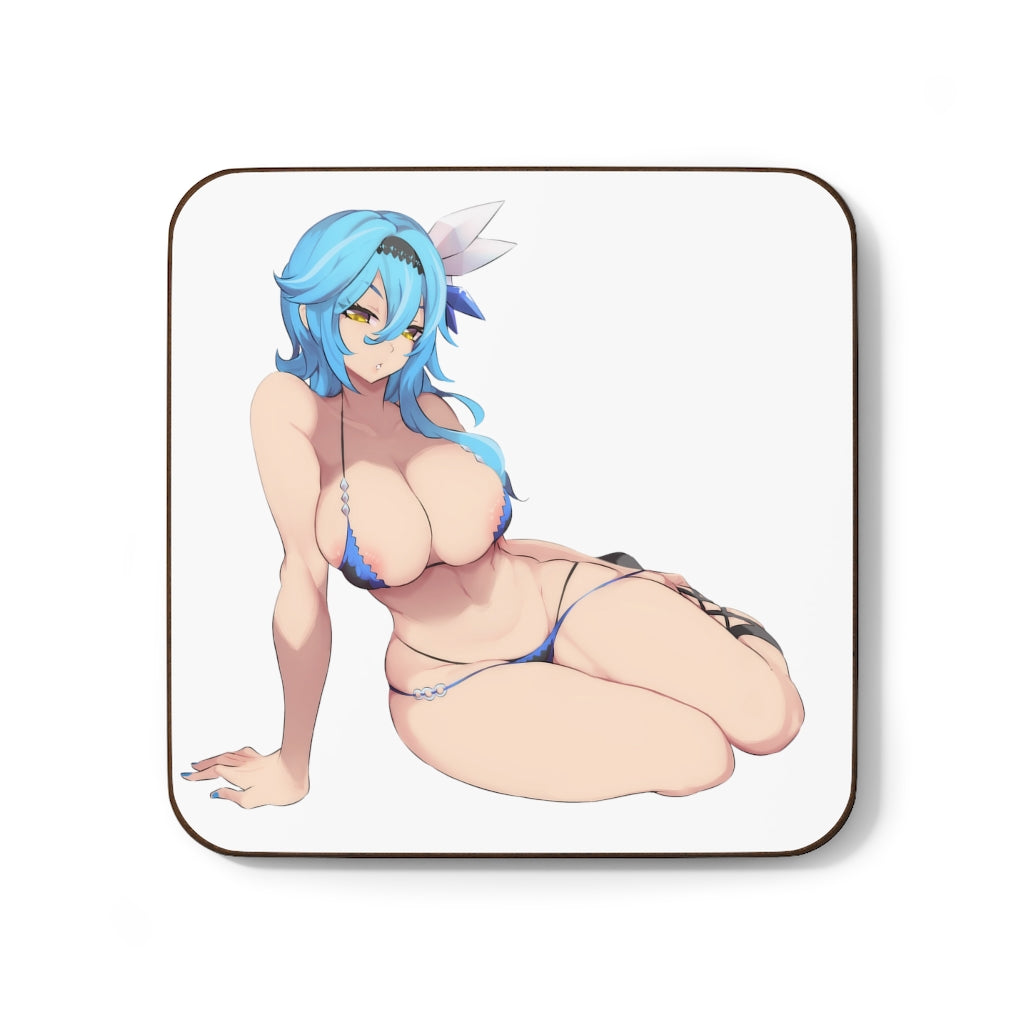 Genshin Impact Coaster - Hardboard Back Coaster - Naughty Gift - Sexy Eula