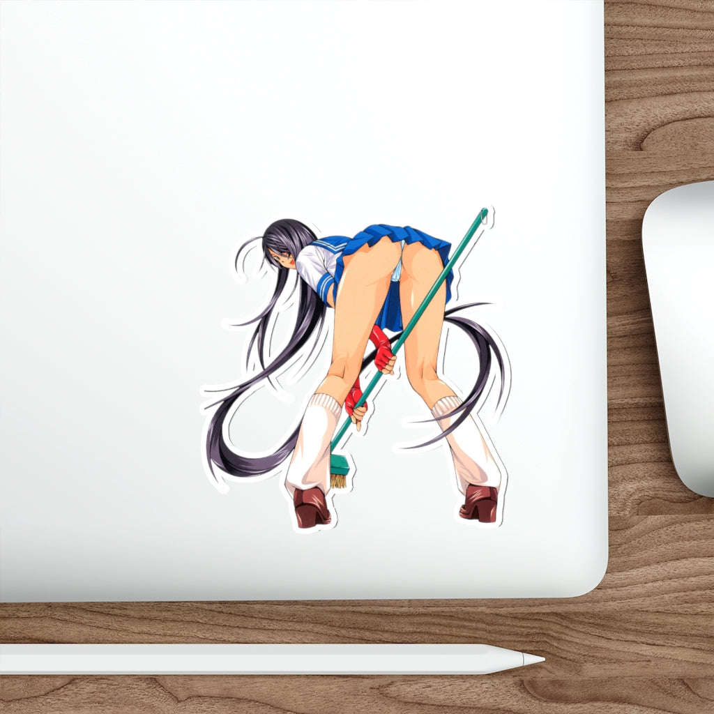 Ikkitousen Sexy Kanu Unchou Lewd Upskirt Waterproof Sticker - Ecchi Vinyl Decal