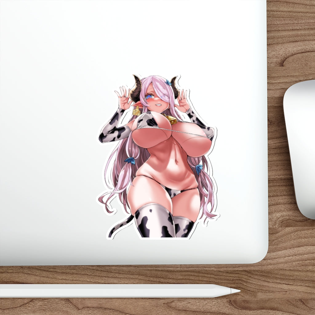 Granblue Fantasy Narmaya Cow Girl Big Tits Waterproof Sticker - Ecchi Vinyl Decal