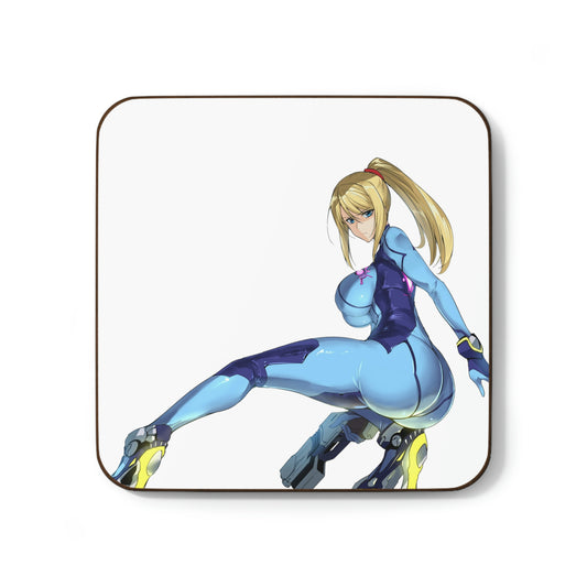 Metroid Coaster - Hardboard Back Coaster - Gamer Gift - Sexy Samus