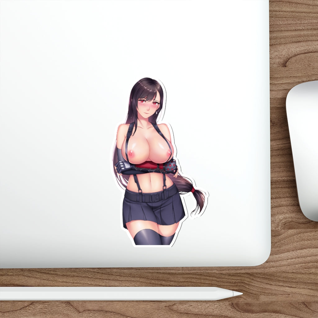 Tifa Lockhart Big Boobs Waterproof Sticker - Final Fantasy 7 Ecchi Vinyl Decal