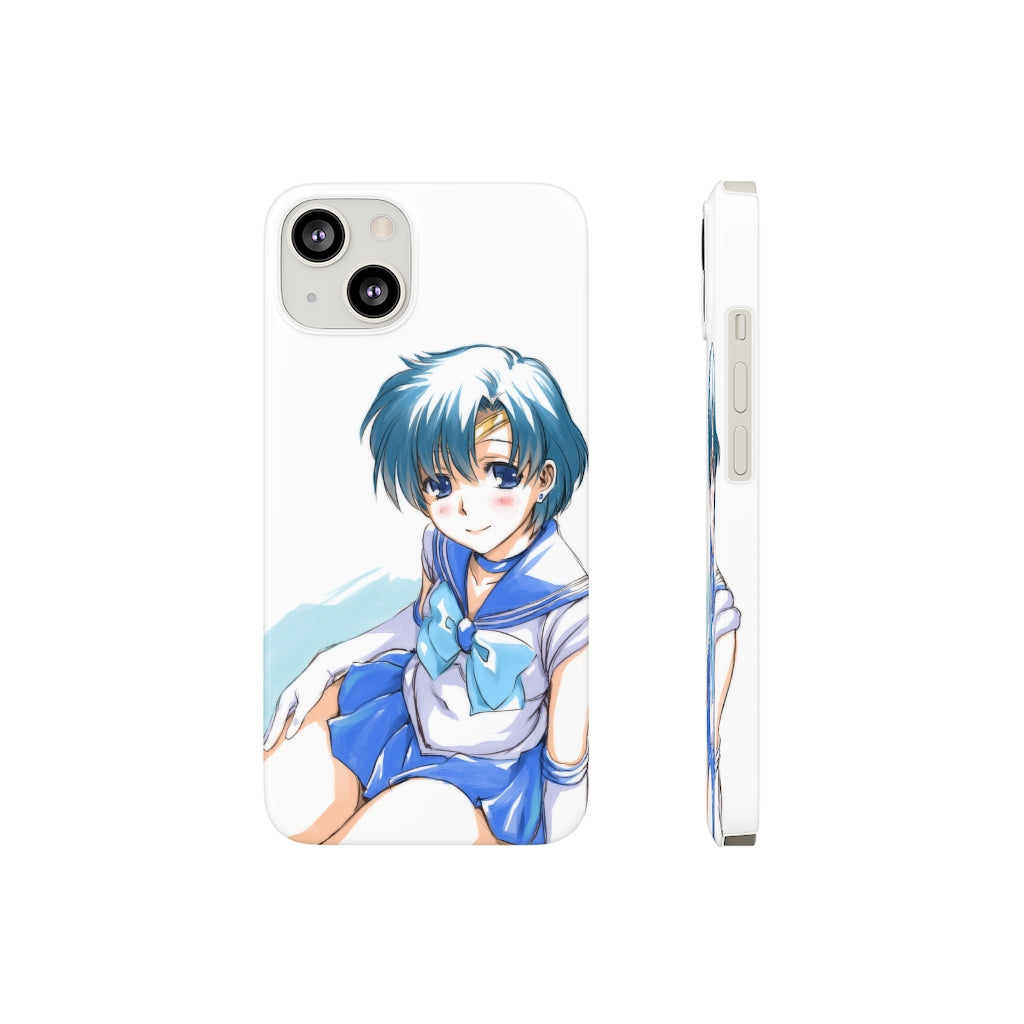 iPhone 13 Case - iPhone 12 Case - Sailor Mercury Anime Phone Case - Sailor Moon Phone Case