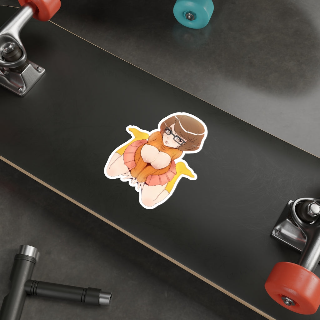 Velma Nude Tits Scooby Doo Waterproof Sticker - Ecchi Vinyl Decal