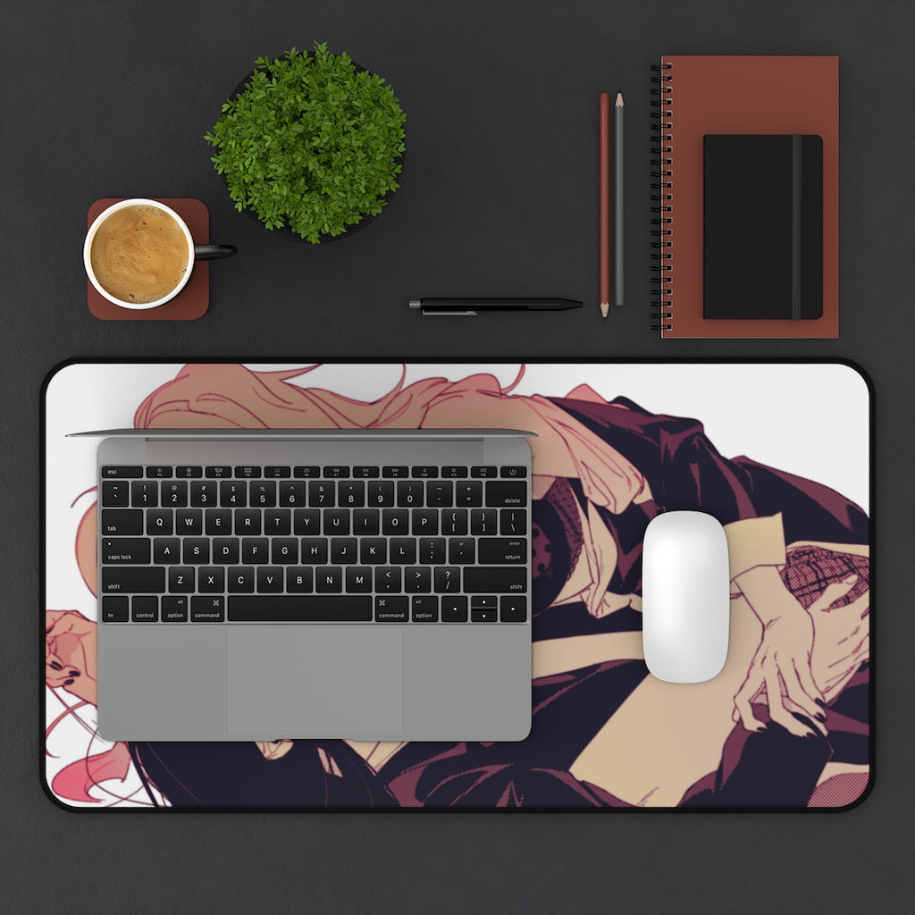 Danganronpa Sexy Mousepad - Junko Enoshima And Izuru Kamukura Desk Mat - Ecchi Gaming Playmat