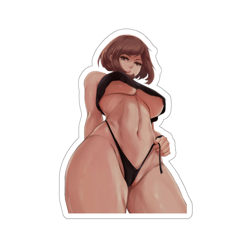 Thick Urara Ochako Waterproof Sticker - Ecchi Bikini Anime My Hero Academia Vinyl Car Decal