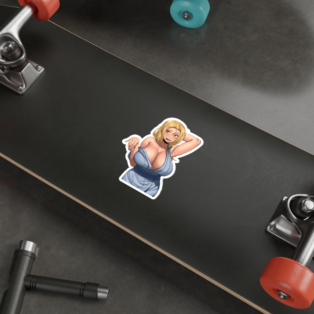 Sexy Drunk Tsunade Naruto Waterproof Sticker - Ecchi Vinyl Decal