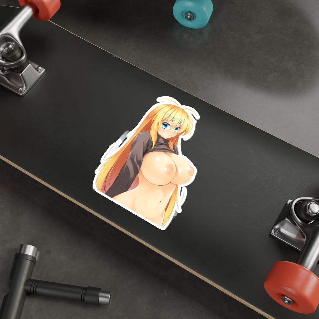 Tsurumaki Maki Nude Tits Voiceroid Waterproof Sticker - Ecchi Vinyl Decal