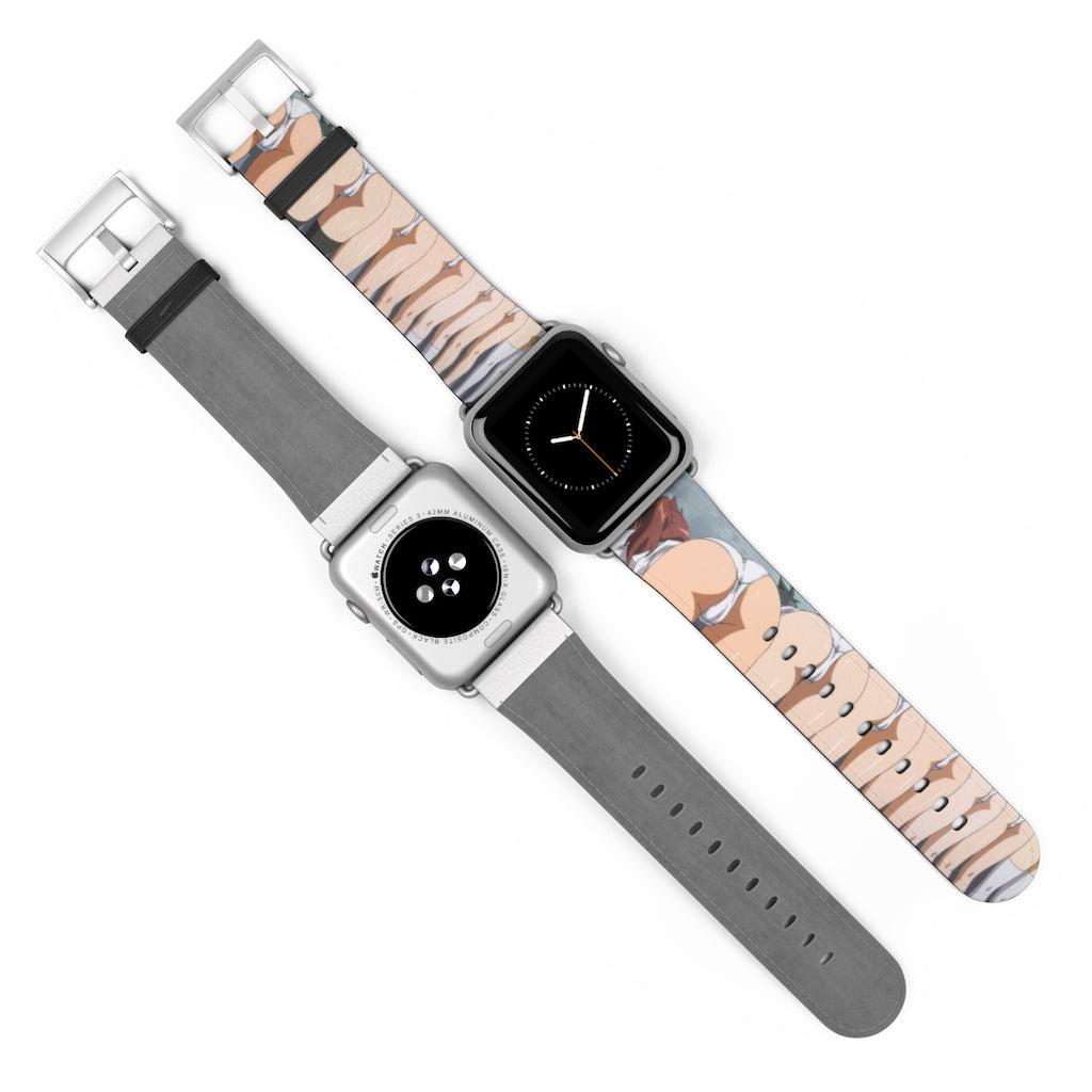 Apple Watch Band 38 mm and 42 mm - Pantsu Butts Lewd Leather Apple Watch Band