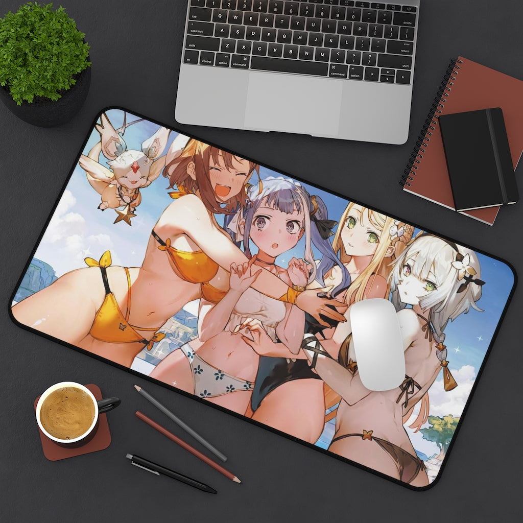 Atelier Ryza Sexy Mousepad - Bikini Waifus Desk Mat - Ecchi Gaming Playmat