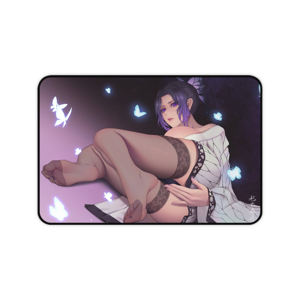 Demon Slayer Kochou Shinobu Shy Butt Desk Mat - Non Slip Mousepad