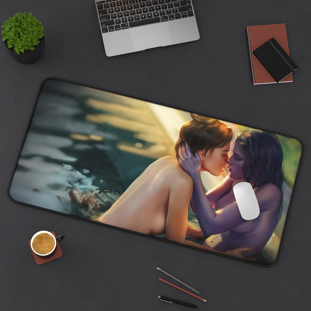 Nude Tracer and Widowmaker Overwatch Desk Mat - Non Slip Mousepad