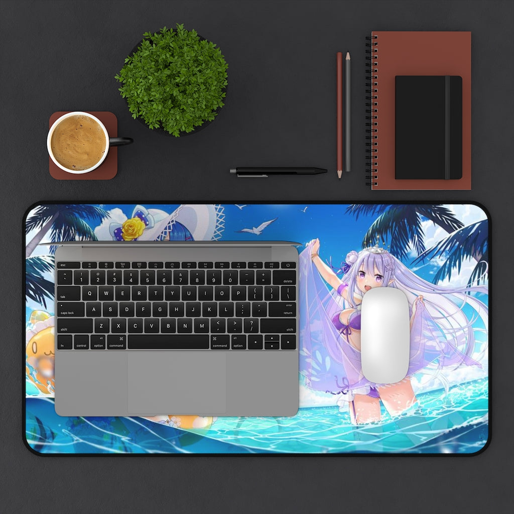 Re Zero Sexy Mousepad - Beach Waifus Desk Mat - Ecchi Playmat