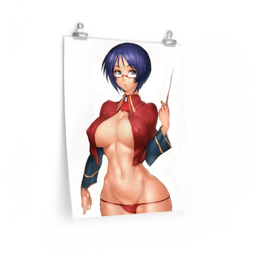 Amelia Quiz Magic Academy Poster - Lewd Premium Matte Vertical Poster - Adult Wall Art