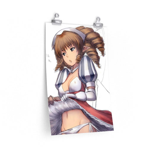 Iron Princess Ymir Queen's Blade Poster - Lewd Premium Matte Vertical Poster - Adult Wall Art