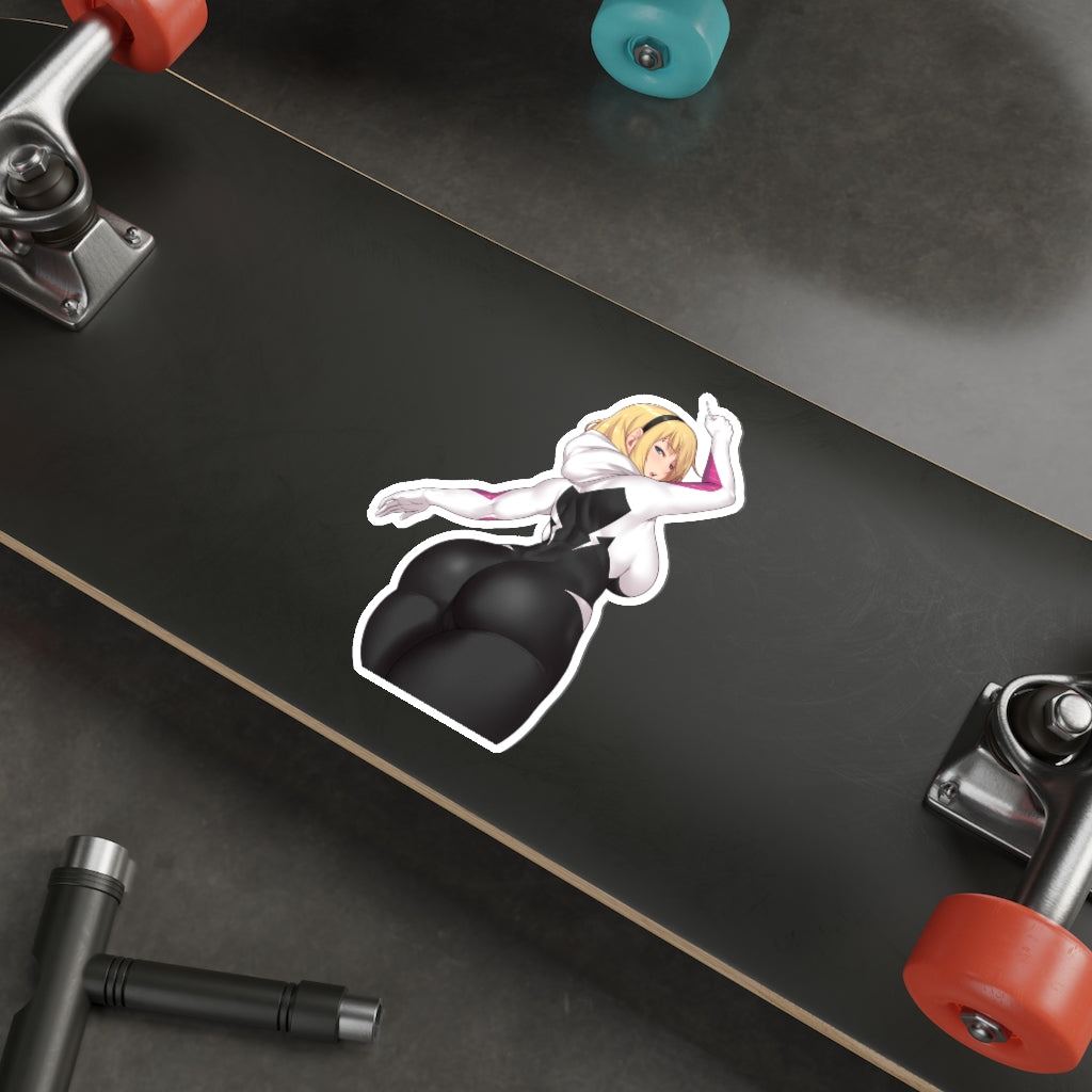 Spider Gwen Big Butt Waterproof Sticker - Ecchi Vinyl Decal