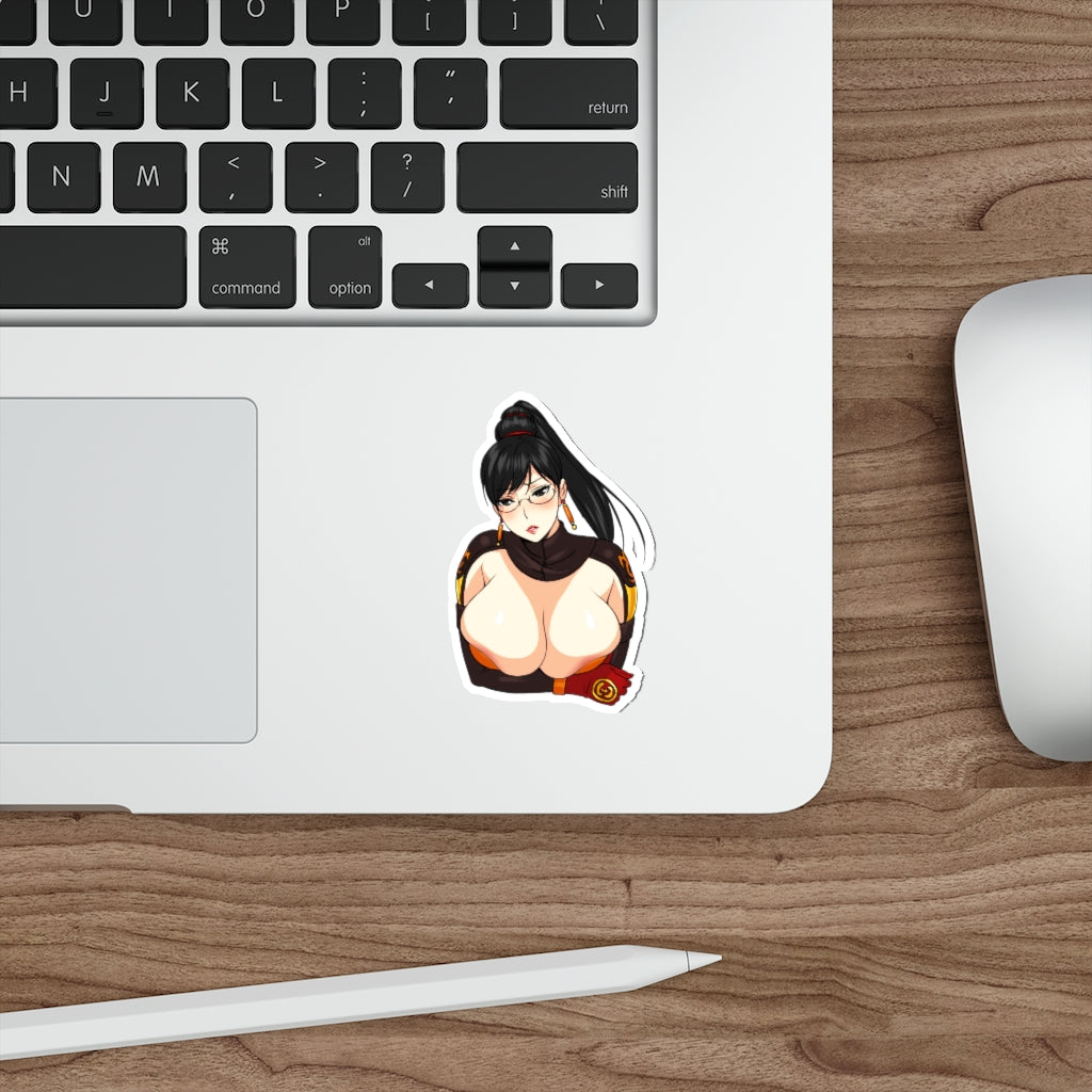 Lian Shi Dynasty Warriors Big Boobs Waterproof Sticker - Ecchi Vinyl Decal